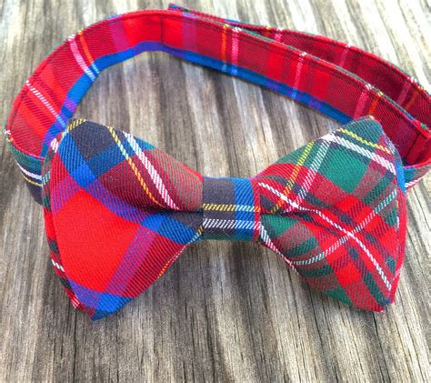 Tartan tie christmas bow tie bow ties for boys tartan bow | Etsy