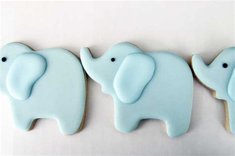 Baby Elephant Cookies – Rebecca Cakes & Bakes