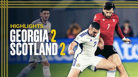 Georgia 2-2 Scotland | Shankland Scores Late Equaliser! | EURO 2024 Qualifier Highlights - YouTube