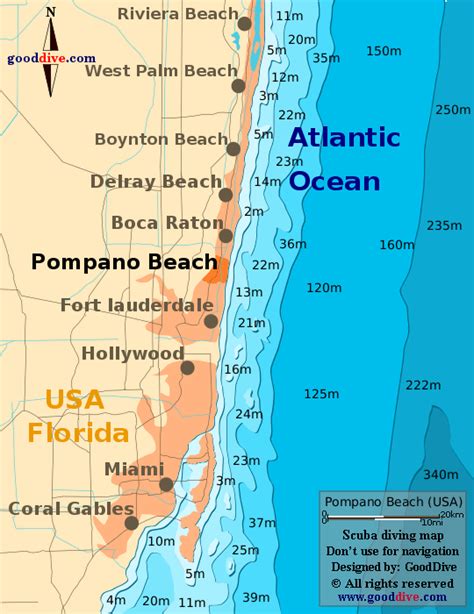 Pompano Beach Map Florida - Amanda Marigold