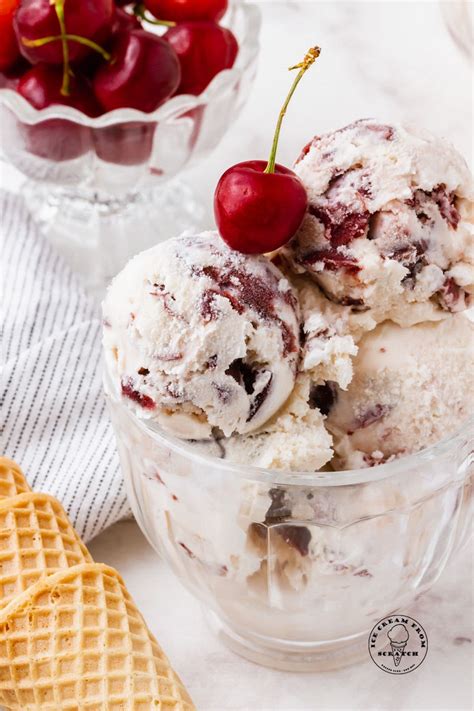 Cherry Vanilla Ice Cream Recipe - Ice Cream From Scratch