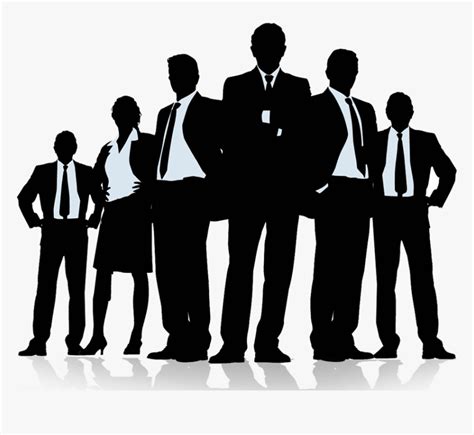 Teamwork Clipart Office Business Group Clipart - Business People Silhouette Png, Transparent Png ...