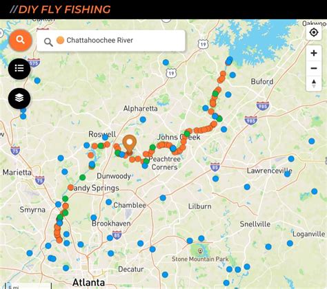 Chattahoochee River Map