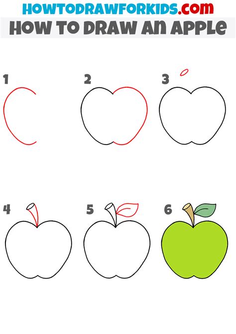 How To Draw A Apple