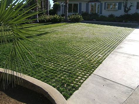 Drivable Grass systems are made of concrete squares with mesh backing that are strong enough to ...