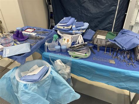 AV Anastomosis - Basilic Vein Transposition mayo stand and back table setup - CSTSetup