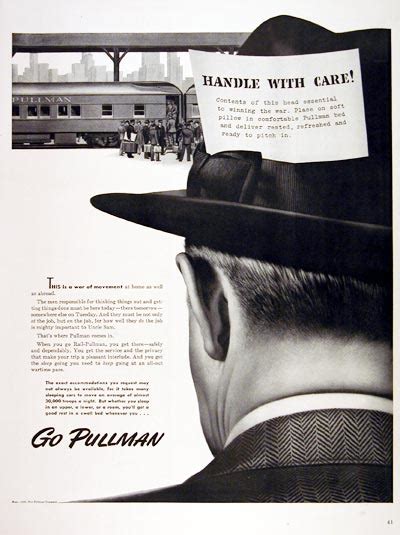 1943 Pullman Rail Cars Classic Vintage Print Ad