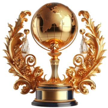 3d Gold Trophy On Transparent Background, 3d Gold Trophy, Trophy PNG ...