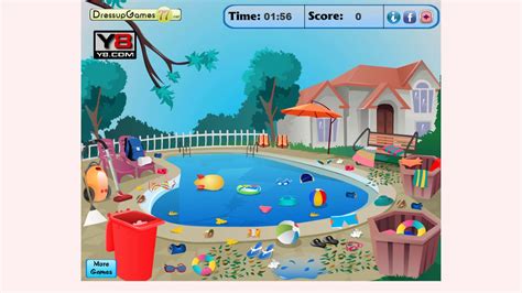 How to play Swimming Pool Cleaning game | Free online games ...