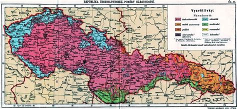 Map of the Czechoslovak Republic nationalities (1931) | Map, Historical maps, Map poster