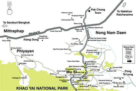 √ Khao Yai National Park Map