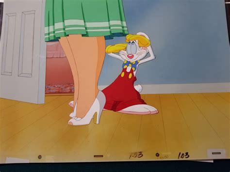 Walt Disney Tummy Trouble Production Cel of Roger Rabbit and Baby Herman's Mom (1989 ...