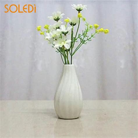 Aliexpress.com : Buy Home Stripe Ceramic Pottery Flower Pot Office Mini Vase Wedding Ornaments ...