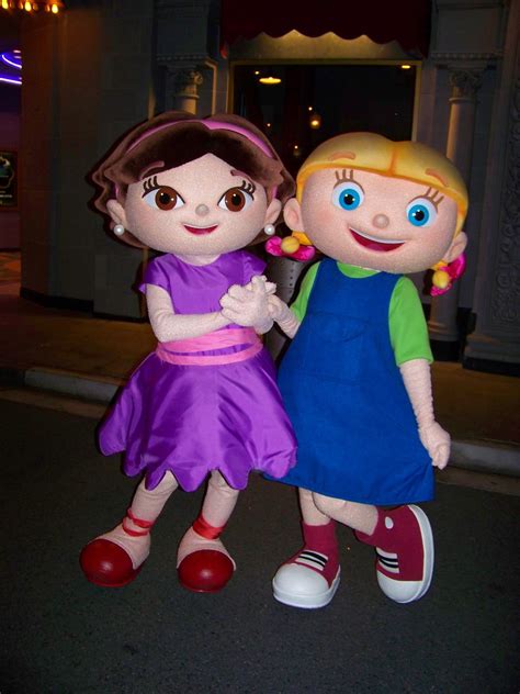 June and Annie from The Little Einsteins play at Mickey's Trick-Or-Treat Party - a photo on ...