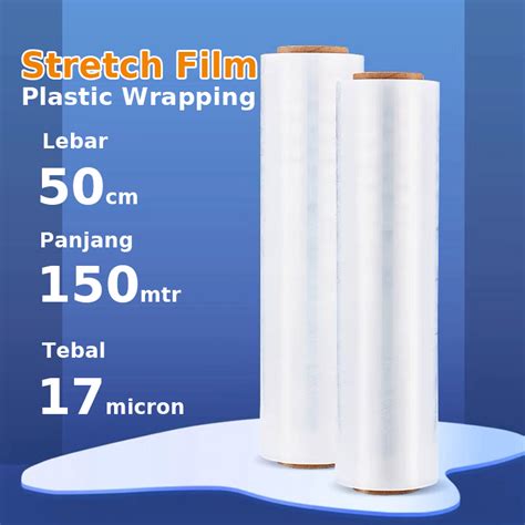 Plastic Wrapping/Stretch Film50cm *150mtr Clear Plastic Wrapping Wrap/Wrapping/Stretch Film ...