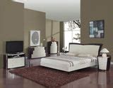New York Beige Wenge Glossy Bedroom Set – Classic 2 Modern Furniture Store