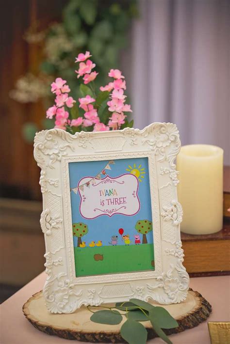 Vintage garden peppa pig theme Birthday Party Ideas | Photo 1 of 25 | Catch My Party