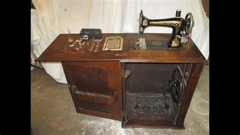 Minnesota treadle sewing machine in cabinet - mserltwin