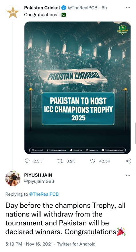 Pakistan will win 2025 champions Trophy, here is how- : r/CricketShitpost