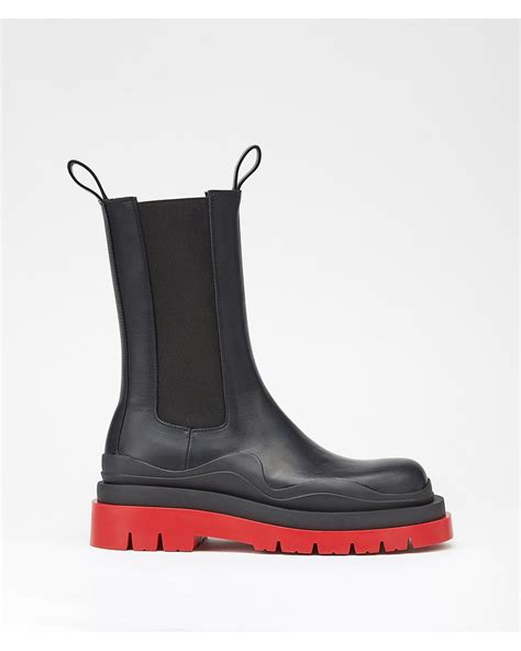 Bottega Veneta The Tire Boots in Black Bright Red (Black) - Save 2% - Lyst