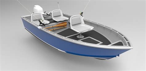 15 Foot (4.5m) Skiff Sportfish - Metal Boat Kits