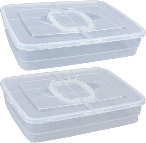 2 PCS Dough Trays for Pizza, Commercial Pizza Dough Proofing Box, BPA ...