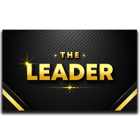 The Leader Editable 3D text effect with Metallic Dark Background - MasterBundles