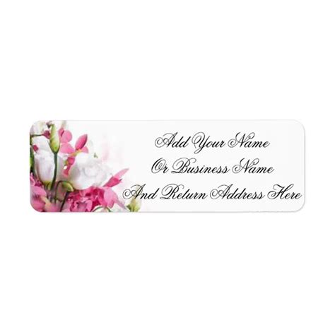 Floral Return Address Labels | Zazzle