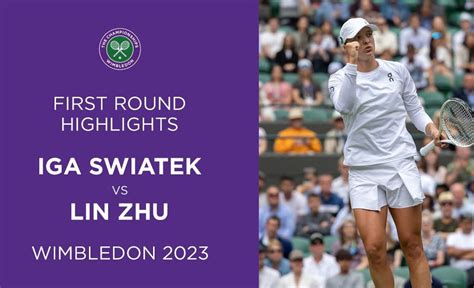 Swiatek Sweeps Past Zhu | Iga Swiatek vs Lin Zhu | Match Highlights ...