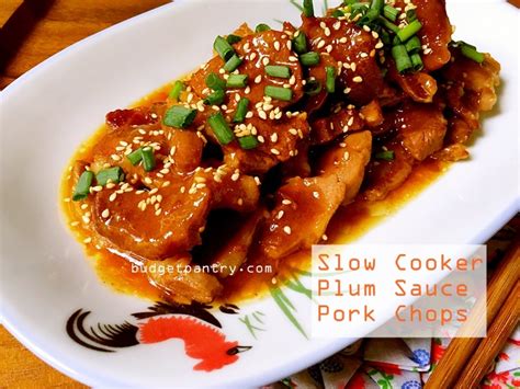 Slow Cooker Plum Sauce Pork Chops