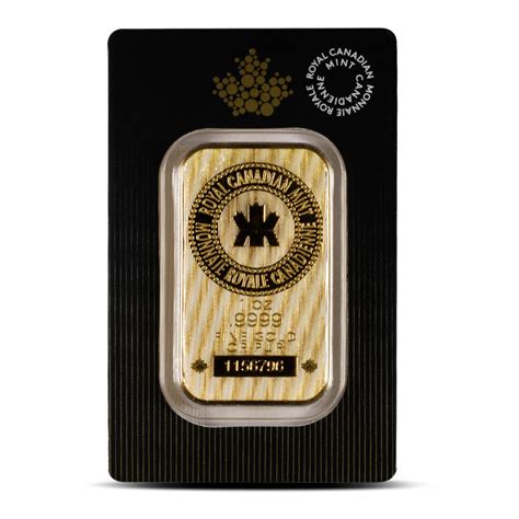 Buy 1 oz (RCM) Royal Canadian Mint Gold Bar (New w/ Assay) | BullionMax