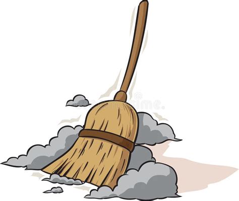 Sweeping Broom Stock Vector - Image: 48589551