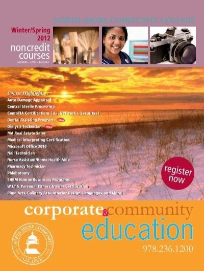 Download - Community Education - North Shore Community College