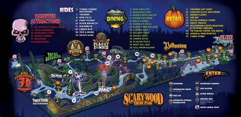 Scarywood Haunted Nights Map and Brochure (2019 - 2023 ...