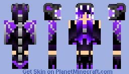 Ender Dragon Girl Minecraft Skin