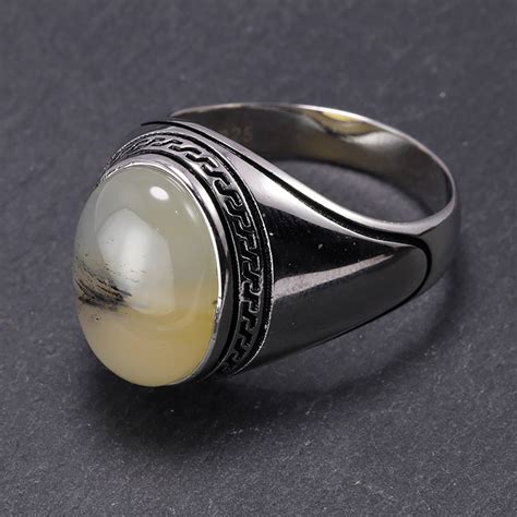 Mens Rings Simple Design Turkish Ring For Man With Stones Multi Color ...