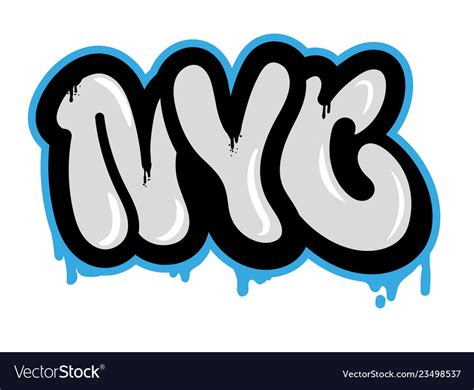 Nyc graffiti Royalty Free Vector Image - VectorStock