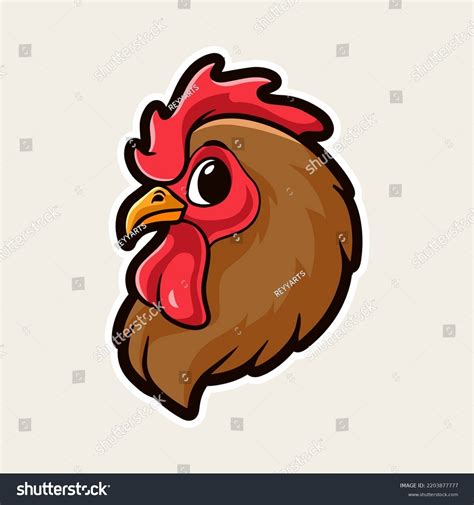 Chicken Chef Mascot Logo Design Stock Vector (Royalty Free) 2203877777 ...