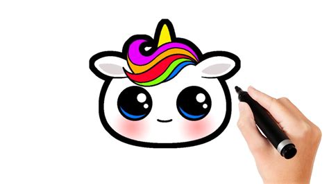 Unicorn Easy Drawing Face - miaeroplano