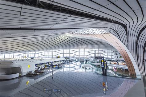 Beijing Daxing International Airport Terminal Editorial Stock Image - Image of road, high: 183532194