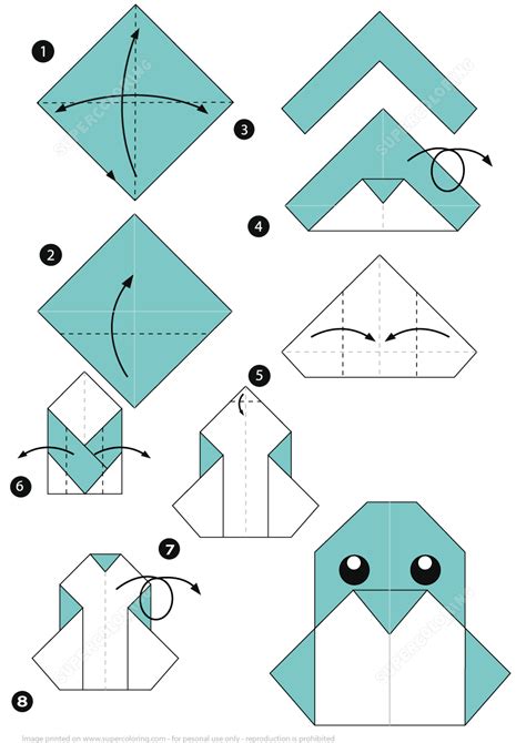 How to Make an Origami Penguin Instructions | Free Printable Papercraft Templates