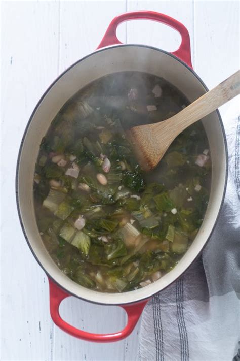 Escarole and Bean Soup - Flavor the Moments