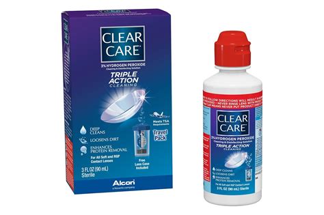 Clear Care Triple Action Cleaning Contact Travel Pack 3 oz | FSAstore.com