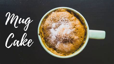 Microwave Eggless Mug Cake in 1 minute - YouTube