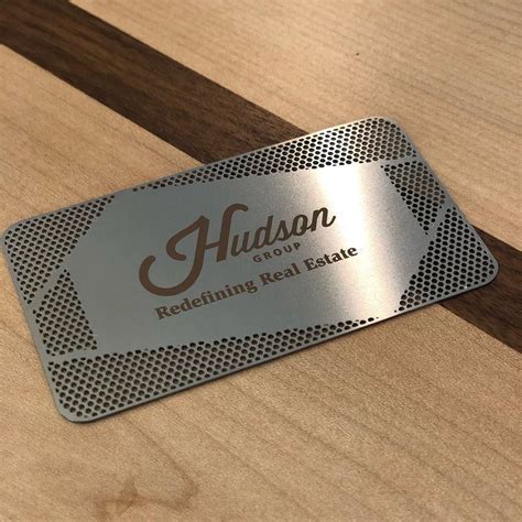 Stainless Steel Metal Business Card for a Real Estate Agent. | Metal business cards, Business ...