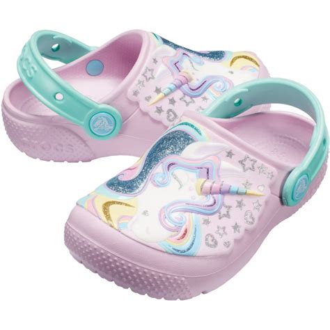 Crocs Girls' Classic Pink Unicorn Graphic Clog by Crocs at Fleet Farm