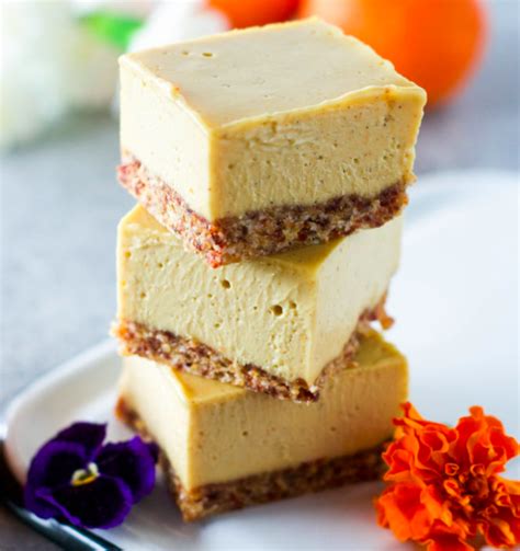 Orange Cashew Cheesecake Bars Recipe | The Feedfeed