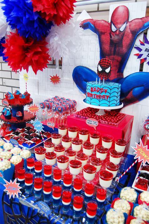 Xavi's The Amazing Spiderman Dessert table! | Cumpleaños spiderman, Fiesta de spiderman ...