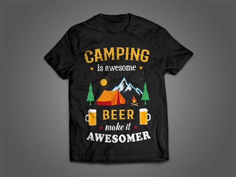 Camping T-shirt Design :: Behance