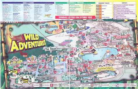 Wild Adventures - 2007 Park Map